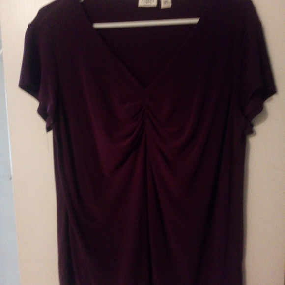 Cato Tops - Plus eggplant top
